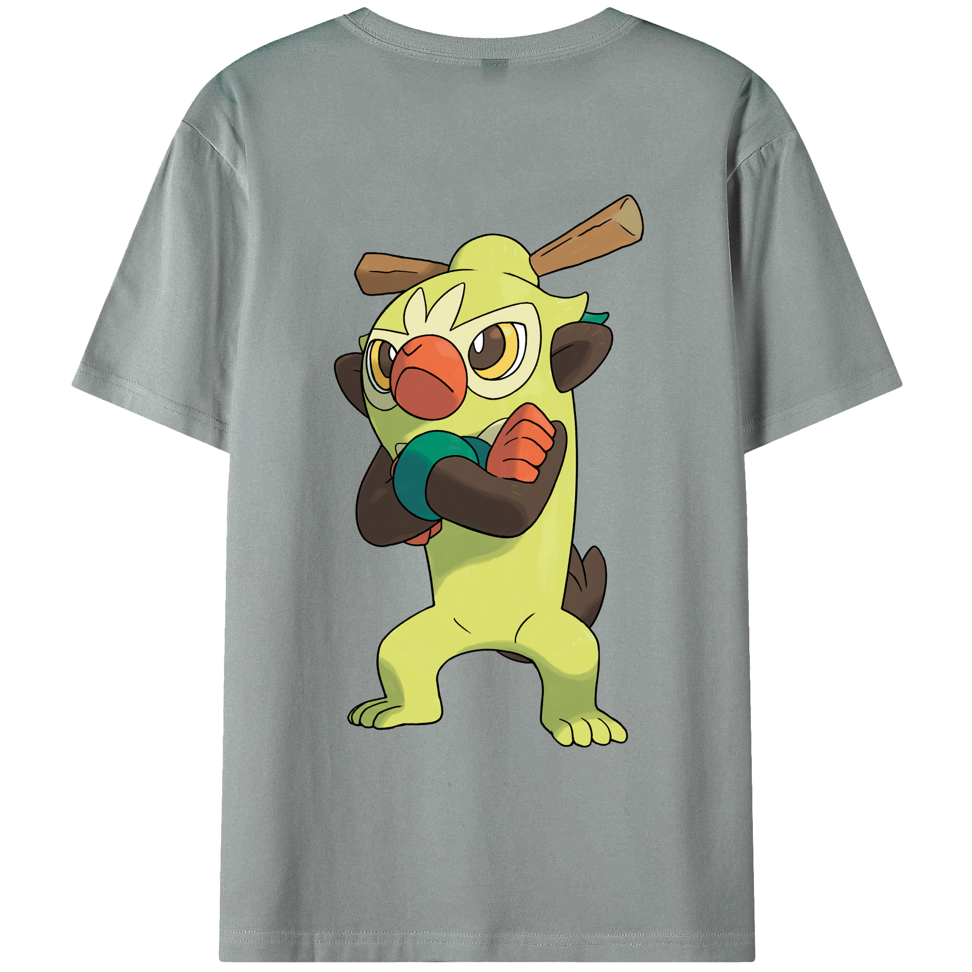 （画像用） ポケットモンスター Pokémon 綿100％ メンズ半袖Tシャツ（バックプリント） 通気性